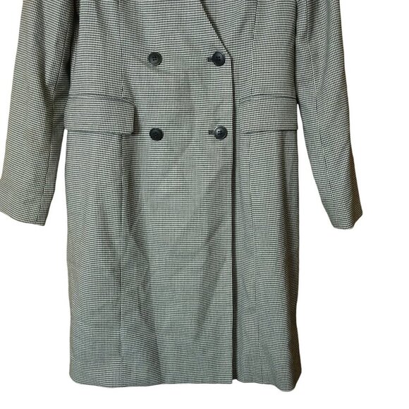 Barneys New York Women's Medium Houndstooth Double Breasted Blazer Jacket Office - Picture 4 of 7